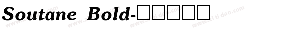 Soutane Bold字体转换